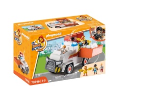 Masina de salvare PLAYMOBIL Duck On Call 70916 cu lumini si sunete, pentru copii de la 3 ani