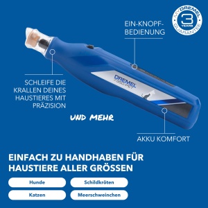 Masina de slefuit unghii pentru animale Dremel 7350-PET 36V silentioasa cu acumulator si accesorii incluse - Img 2