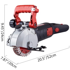 Masina de taiat canale VEVOR 4800W, 6500 Umin, 34 mm adancime, 38 mm latime - Img 2