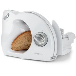 Masina de taiat Clatronic AS 2958, 180W, cu lama din otel inoxidabil, alba