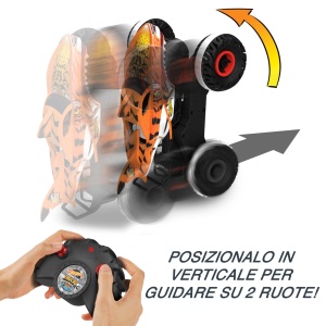 Masina de teren cu telecomanda Hot Wheels Tiger Shark, 115, tehnologie Terrain Stomp - Img 4