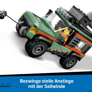 Masina de Teren LEGO City Offroad Gelandewagen 60447, 221 piese, cu Minifigurina - Img 3