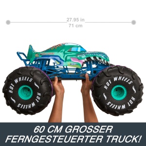 Masina de Teren Radiocomandata Hot Wheels Mega-Wrex 16, 60 cm, Multi-suprafata - Img 6