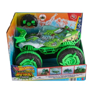 Masina de teren radiocomandata Hot Wheels Monster Trucks Great Bite, 115, cu roti Mutant Grip - Img 6