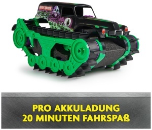 Masina de teren RC Monster Jam Grave Digger Trax, 115, all-terrain, pentru copii - Img 6
