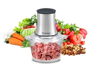 Masina de Tocat BEPER P102ROB001, 1.5L, Dublu Cutit din Otel, GriNegru - Img 1