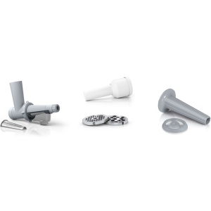 Masina de tocat Bosch MFW2515W, 1500W, 1.7 kg/ min, 2 site 3.8/ 8 mm, storcator rosii, alb - Img 2