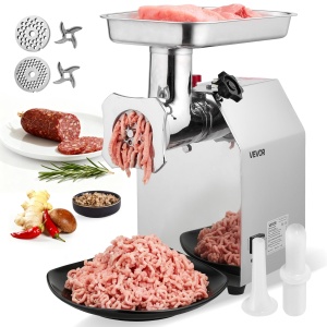 Masina de tocat carne VEVOR, 1100W, 4.2 kgmin, inox