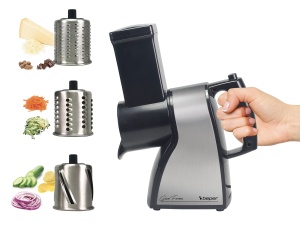 Masina de tocat legume BEPER BP.400 din otel inoxidabil, 3 role, ergonomic