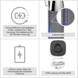 Masina de tuns BaByliss Super-X Metal E996E, cu lame din otel japonez, acumulator lithium, negru - Img 5