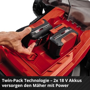 Masina de tuns iarba cu acumulator Einhell GE-CM 36/43 Li M-Solo Power X-Change (36 V, latime de taiere de 43 cm, pana la 600 m2, fara perii, functie de mulcire, colector de iarba de 63 L, inaltime de taiere de 25-75 mm, fara baterie) - Img 9
