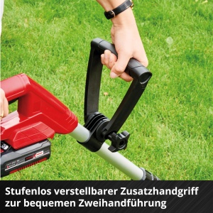 Masina de tuns iarba fara fir Einhell GC-CT 18/24 Li Power X-Change (18 V, Flowerguard, ghidon telescopic continuu, incl. 20x lame din plastic, baterie PXC de 2,0 Ah si incarcator) - Img 4