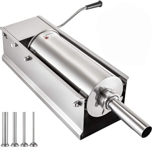 Masina de Umplut Carnati VEVOR, 7 l, Inox, Design Orizontal