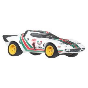 Masina Die-Cast Hot Wheels Lancia Stratos 164 cu Metal si Real-Riders - Img 3