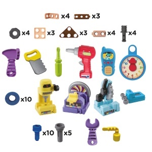 Masinuta de lucru VTech cu 60 accesorii - jucarie educativa - Img 3