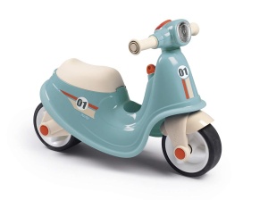 Masinuta pentru copii Smoby 721006 - Albastra, cu roti silentioase, 47.5 cm