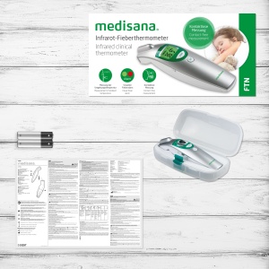 medisana Termometru clinic FTN, fara contact, infrarosu, termometru pentru frunte, pentru bebelusi, copii mici si adulti, incl. functie de memorie - Img 6