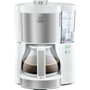 Melitta Look Perfection - Filtru de cafea - cu ulcior de sticla - Drip Stop - 10 cani - albotel inoxidabil 1025-05 - Img 1