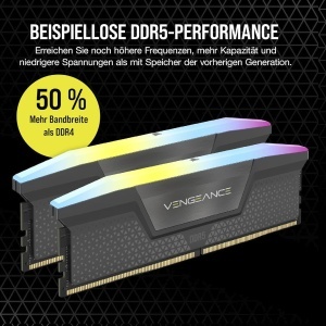 Memorie RAM CORSAIR Vengeance RGB DDR5 16GB 6000MHz cu iluminare RGB - Img 3
