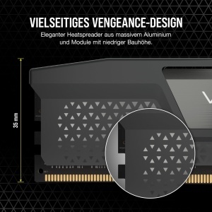 Memorie RAM DDR5 CORSAIR VENGEANCE 32GB (2x16GB) 6400MHz CL32 Gri - Img 5
