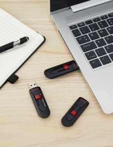 Memorie USB SanDisk Cruzer Glide 32 GB, 3 bucati, Negru, Cu criptare AES - Img 2