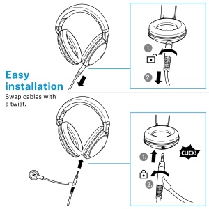 Microfon Ansteck Sennheiser HD 500 BAM cu Noise Cancelling, Negru - Img 7