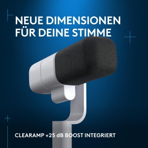 Microfon Gaming Logitech G Yeti Studio XLR ClearAmp Alb - Img 3