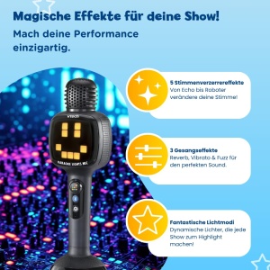 Microfon Karaoke VTech cu Bluetooth si Lumini Interactives - Img 4