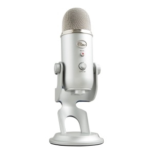 Microfon USB Blue Yeti Profesional pentru Streaming Podcasting Gaming Argintiu - Img 2