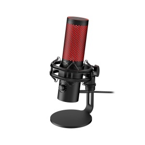 Microfon USB HyperX QuadCast 2 Negru Streaming si Podcasting LED si Stumpar Sensor