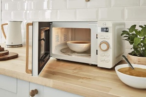 Microunde Swan Nordic 20L, 800W, Alb Mat cu Design Scandinavian - Img 5