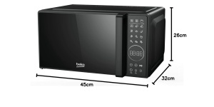 Mikroonde Beko MGC20130BFB, 20L, 1000W, Negru - Img 5