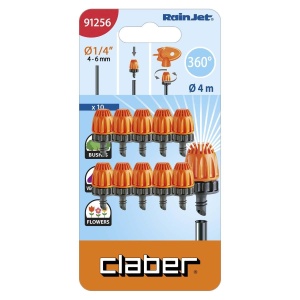 Mikrosprinkler Claber Vollkreis 360, 10 bucati, pentru irigare eficienta - Img 2