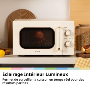 Mikrova Comfee CMO-M202NC, 20 l, 700 W, Vintage, Crem Apricot - Img 4