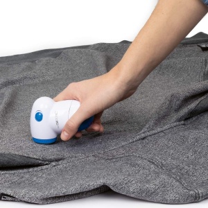 Mini curatator textil Clatronic TC 3758 portabil lama din otel inoxidabil albalbastru - Img 2