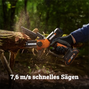 Mini ferastrau electric WORX WG326E.9, 20V, 12 cm, greutate 1.58 kg - Img 3