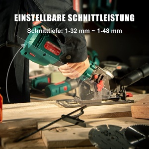 Mini Fierastrau Electric HYCHIKA 750W, 3500 Umin, 3 Discuri Scurte - Img 3