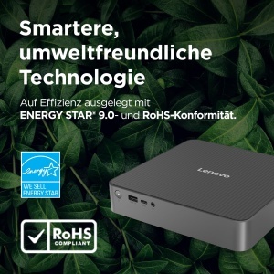Mini PC Lenovo IdeaCentre Intel Core 7 16GB RAM 512GB SSD Culoare Luna Grau - Img 3