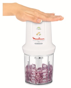 Mini tocator electric Moulinex DJ300110, 270W, 0.6L, alb - Img 2