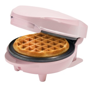 Mini Waffeleisen Bestron AMW500P, 550W, Antiaderent, Roz
