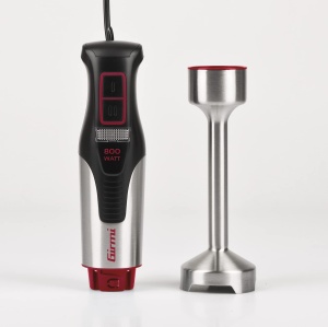 Mixer de imersie Girmi MX39 cu kit, 800 wati, 4 lame, tija 19 cm - Img 3