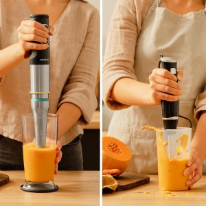 Mixer de mana Cecotec Katana 12 Chop G. 1200 W putere, Perreo Move, 21 viteze, functie turbo, negruTitan, protectie impotriva stropilor, tija XL, textura de prindere, set de accesorii - Img 4