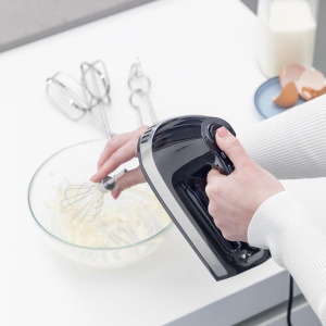 Mixer de mana Princess Power 500 - 3 atasamente de amestecare, 5 viteze de amestecare, 500 wati, cu cutie de depozitare, 222206, 01.222206.01.001, negru, argintiu - Img 5