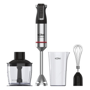 Mixer de mana Solac Pro Chef 1501, 1500 W, 4 cutite din otel inoxidabil