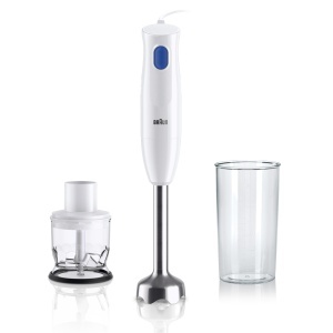 Mixer vertical Braun MultiQuick 1 MQ10201MWH 450W EasyTwist accesorii incluse Alb