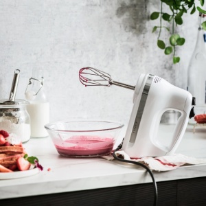 Mixxer manual KitchenAid 5KHM5110EWH, 5 viteze, alb - Img 2