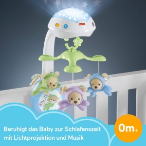 Mobile pentru bebelusi Fisher-Price CDN41, cu muzica, lumini si animale plush - Img 2