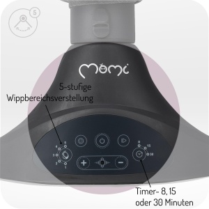 MoMi KENANI Balansoar pentru bebelusi Bluetooth telecomanda greutate maxima 9 kg - Img 3