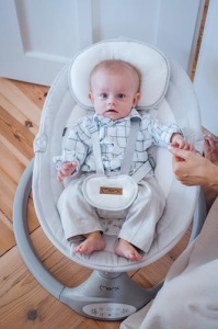 MoMi KENANI Leagan pentru copii 9 kg Bluetooth si telecomanda cu protectie solara si plasa impotriva insectelor - Img 13