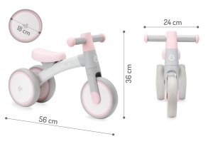 MoMi Tedi Mini-Laufrad pentru copii 1 ani roti din plastic cadru metalic usor - Img 8